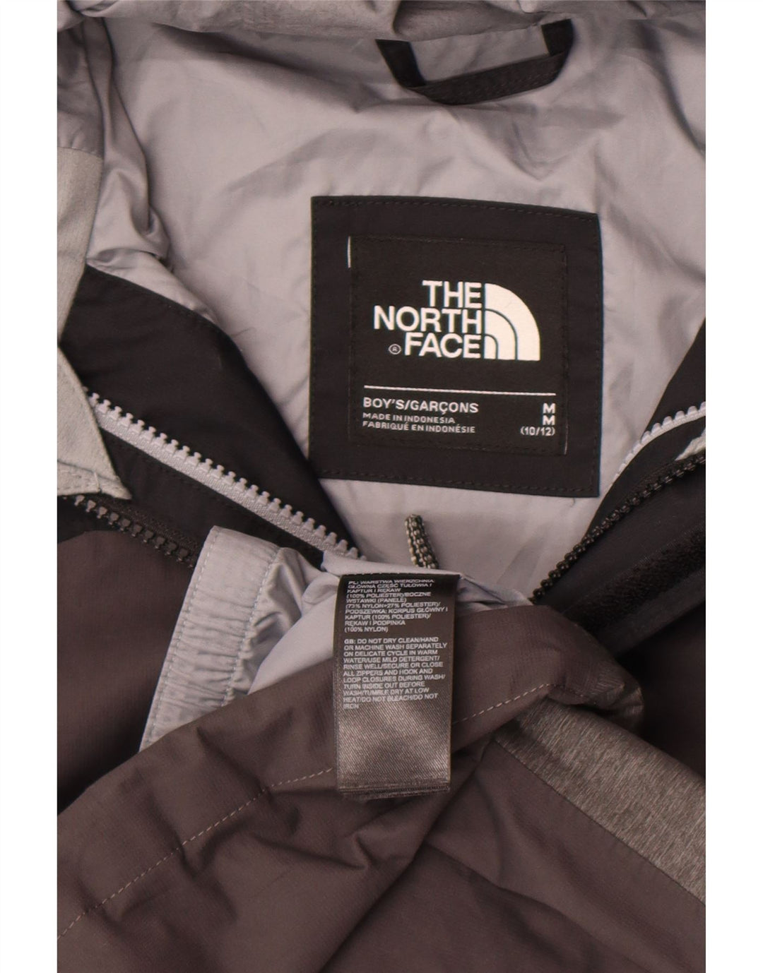 The North Face Chubasquero con capucha para niño 10-11 años Gris medio Poliéster