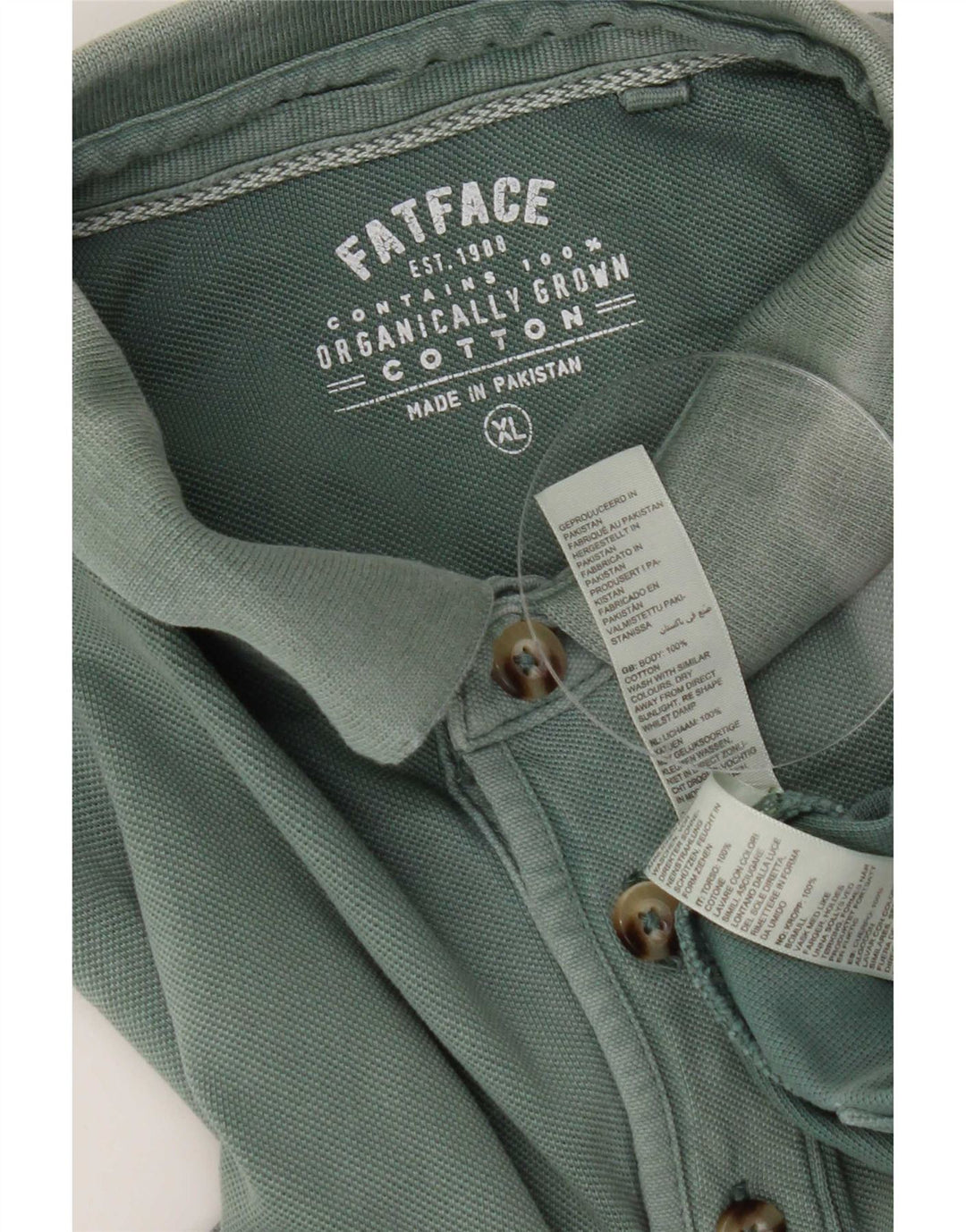 Polo para hombre Fat Face XL Algodón verde