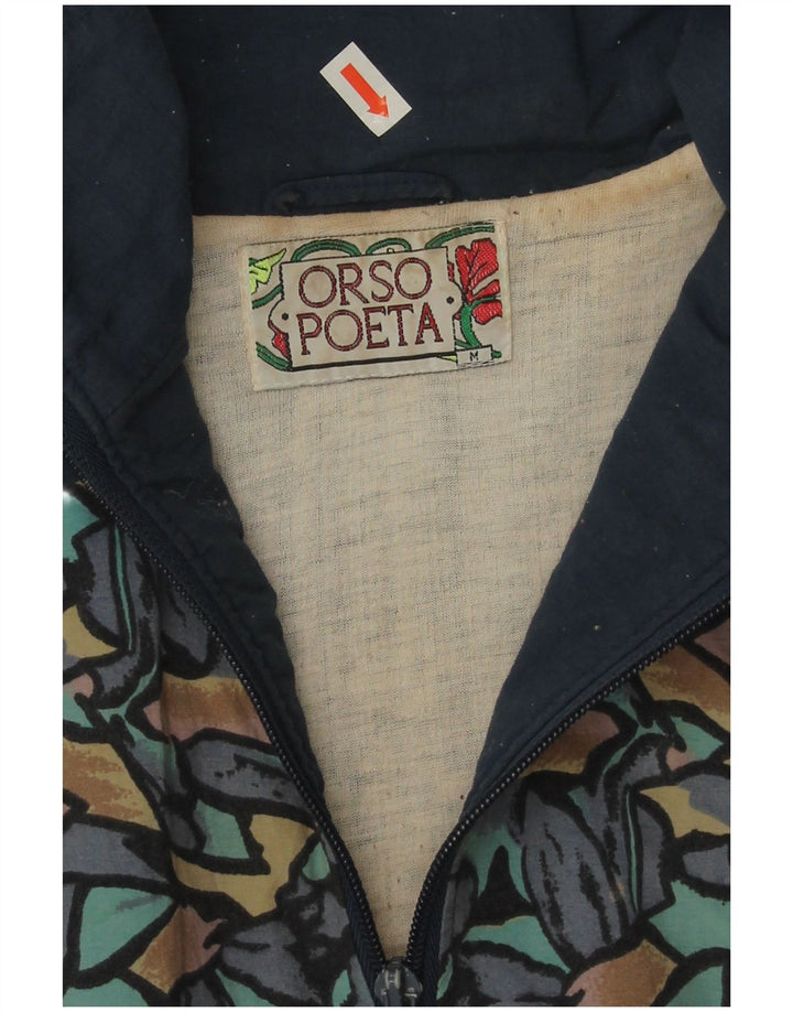 Orso Poeta Hombre Chándal Top Chaqueta Mediana Azul Marino