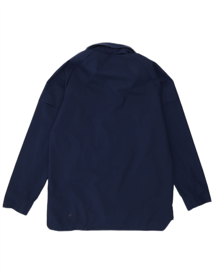 Adidas Chaqueta cortavientos con capucha para niño 11-12 años Azul marino Poliéster