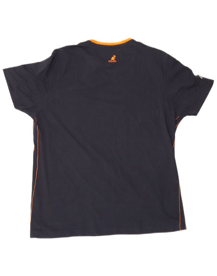 Camiseta Kangol Hombre Top XL Azul Marino Algodón