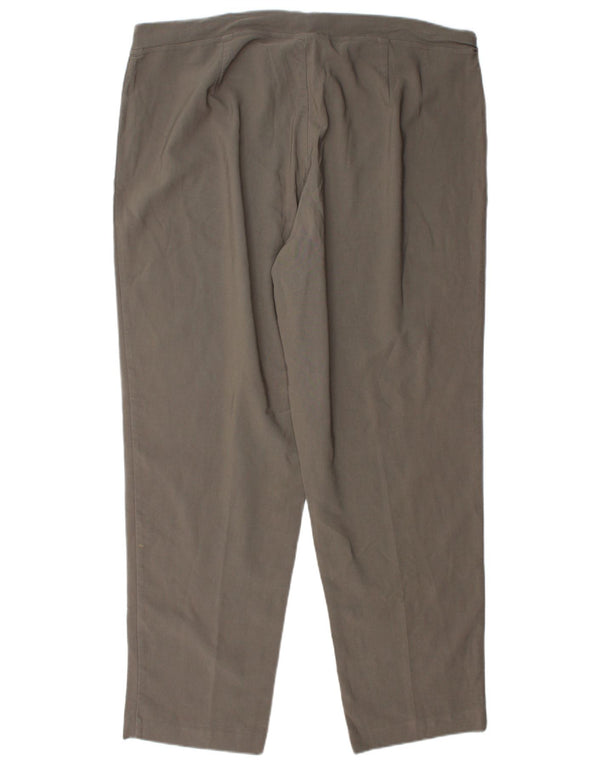 Marks & Spencer Pantalones Casuales Autograph para Mujer UK 18 XL W40 L31 Gris