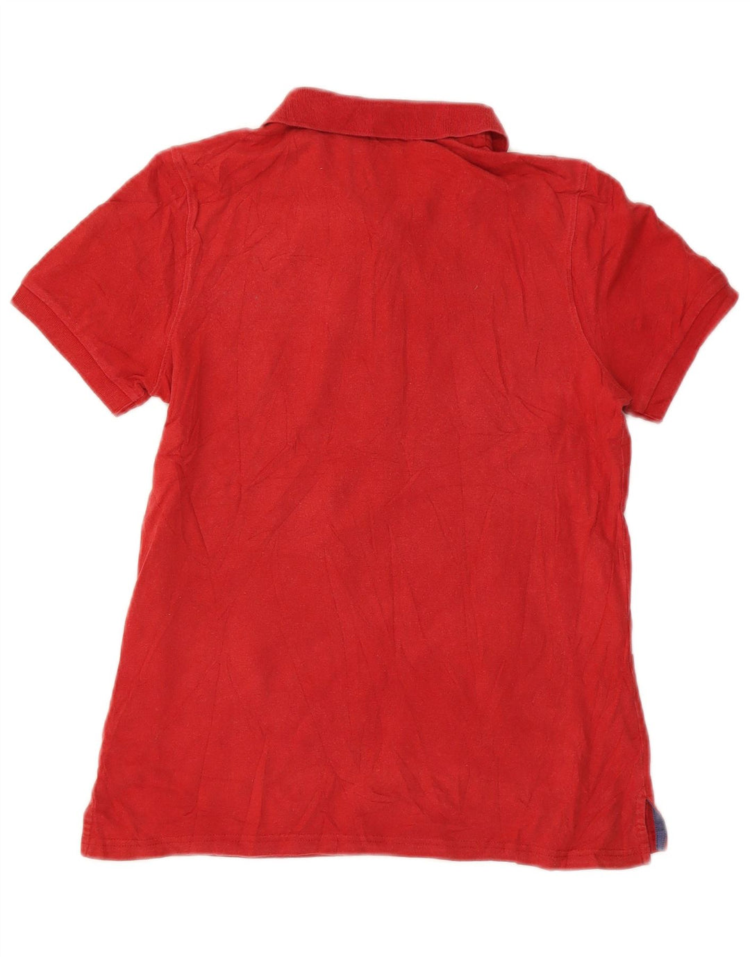 EDDIE BAUER Polo para mujer UK 10 Small Red Cotton