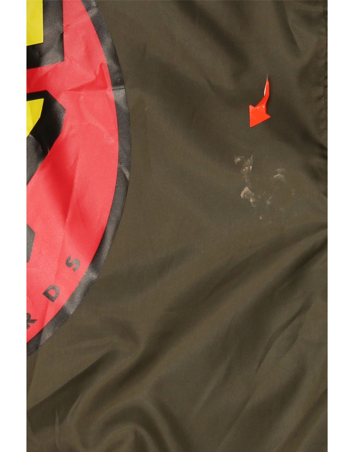 Santa Cruz Chaqueta bomber con capucha gráfica para hombre Reino Unido 40 Poliéster caqui grande