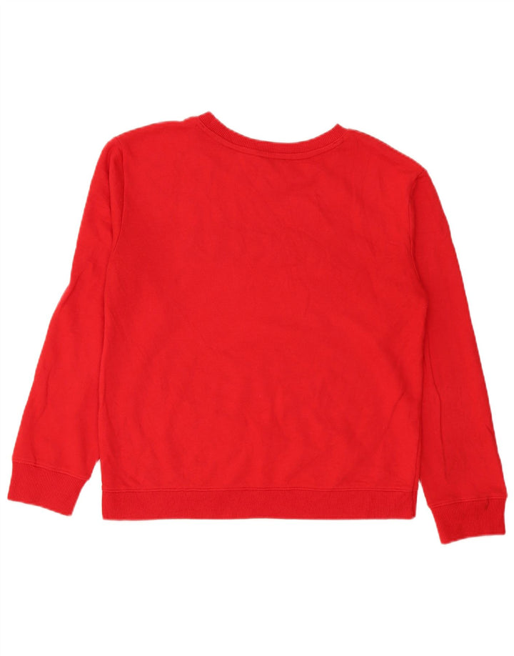 Nautica Sudadera gráfica para mujer Jumper UK 14 Mediano Rojo Algodón