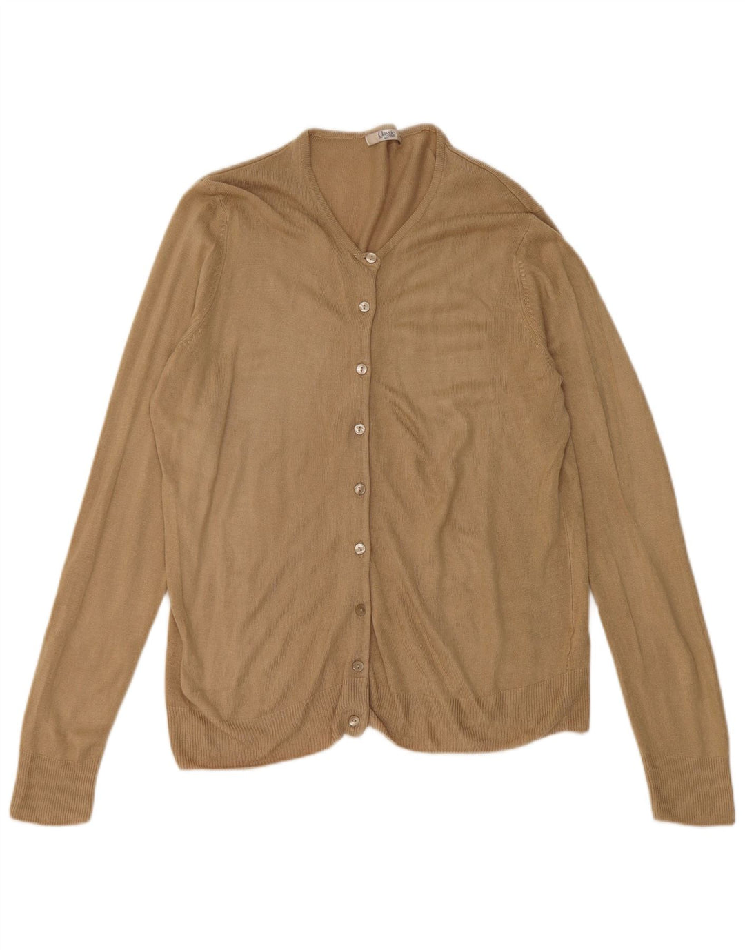 Marks & Spencer Suéter Cárdigan para Mujer Reino Unido 10 Pequeño Acrílico Beige