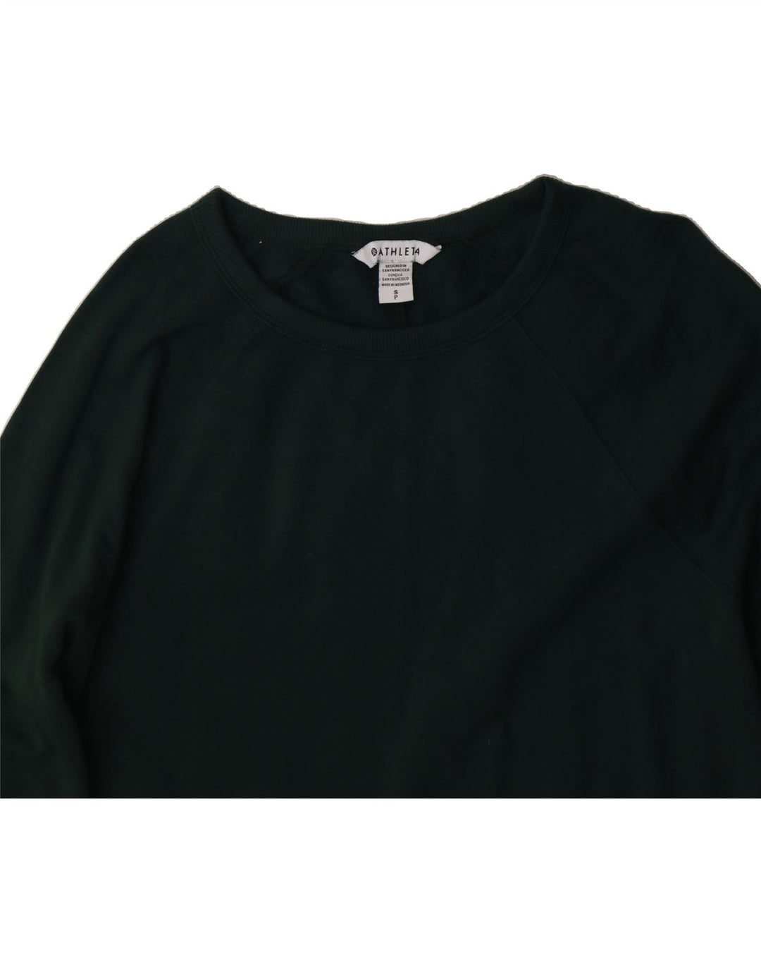 ATHLETA Womens Sweatshirt Jumper UK 10 Small Green Vintage Athleta and Second-Hand Athleta from Messina Hembry 