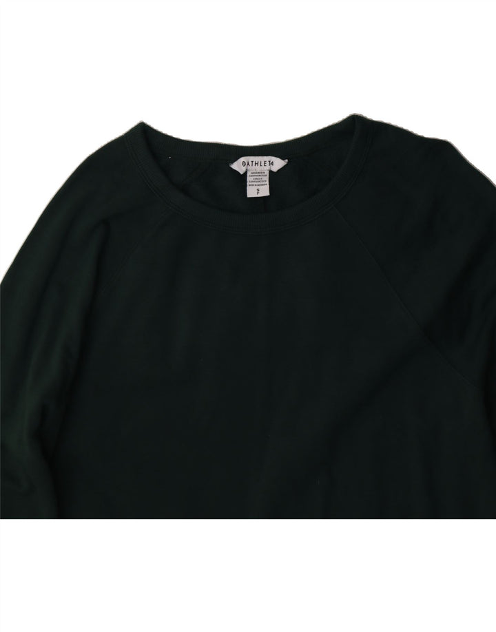 ATHLETA Womens Sweatshirt Jumper UK 10 Small Green Vintage Athleta and Second-Hand Athleta from Messina Hembry 