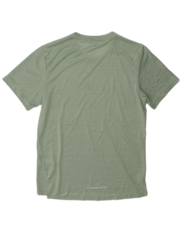 Camiseta Nike Dri Fit para hombre Top pequeño poliéster moteado verde