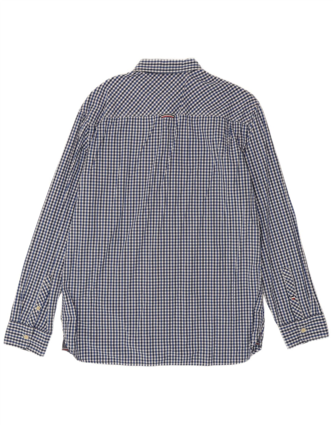Tommy Hilfiger Camisa de corte regular para hombre XL Algodón a cuadros azul