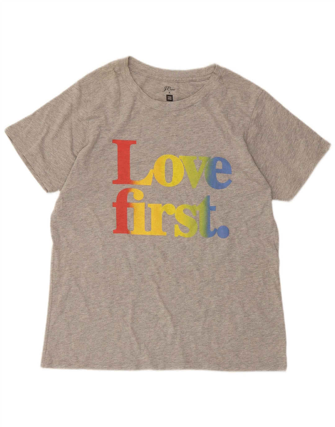 J. CREW Camiseta gráfica para mujer Top UK 44 Grande Gris