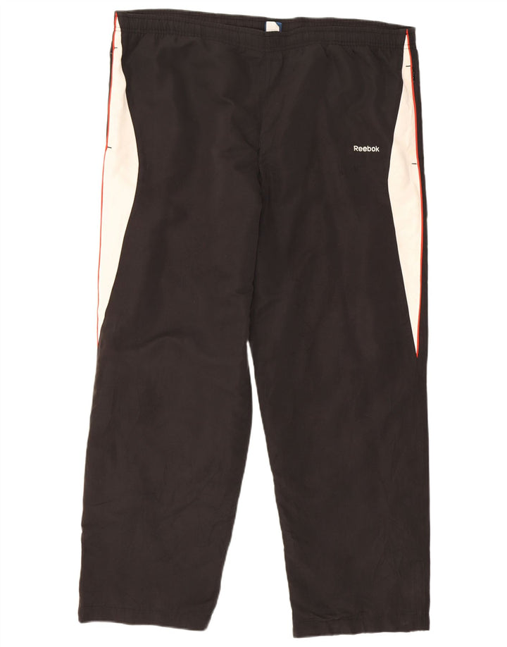 Reebok Pantalón Chándal Hombre XL Negro Colorblock Poliéster