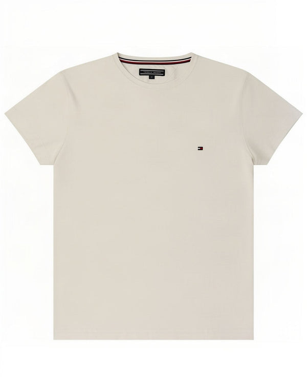 Tommy Hilfiger Camiseta para mujer Top UK 14 Medium White Cotton