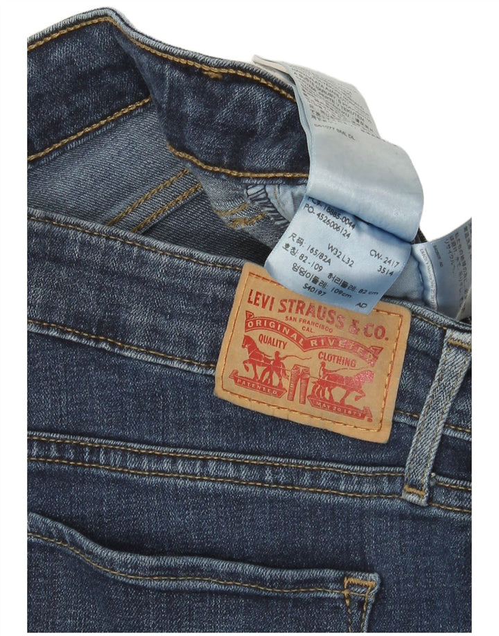 Levi's Mujer 715 Bootcut Jeans W32 L32 Algodón Azul Marino