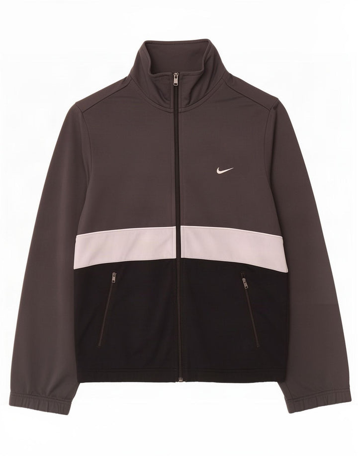 Nike - Chaqueta de chándal para hombre, talla pequeña, color gris, poliéster
