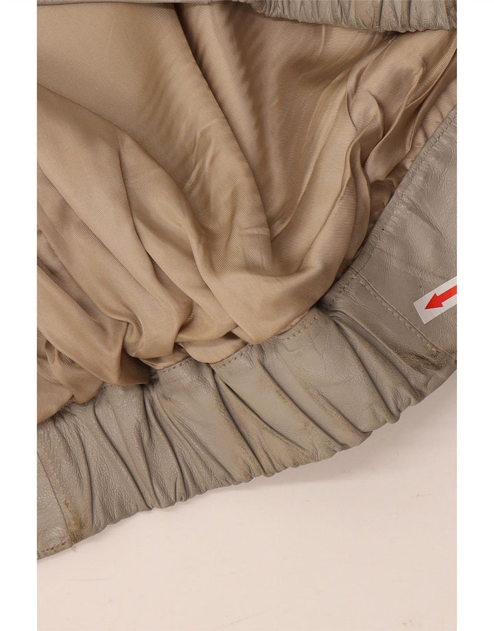 Moda Italiana Chaqueta de cuero para hombre IT 48 Cuero beige medio