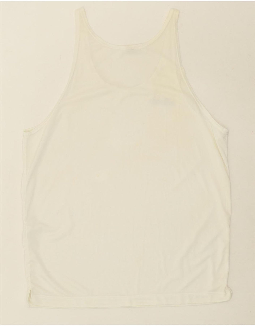 ELLESSE Mens Vest Top XL Off White Vintage Ellesse and Second-Hand Ellesse from Messina Hembry 
