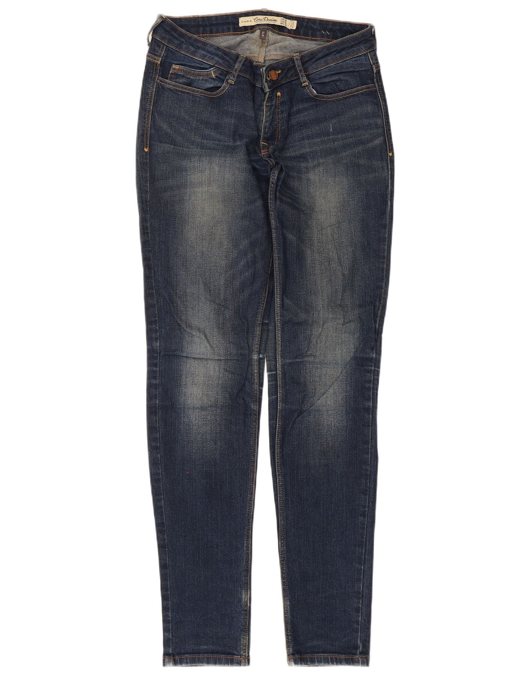Zara Jeans Slim para Mujer EU 38 Small W28 L32 Algodón Azul