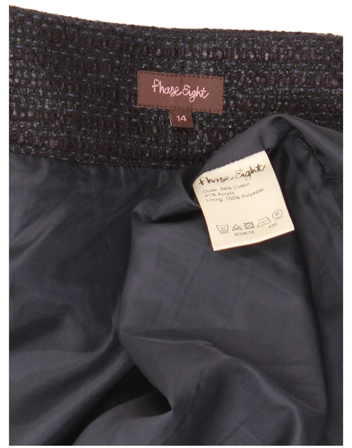 Minifalda para mujer Phase Eight UK 44 Grande W34 Algodón negro