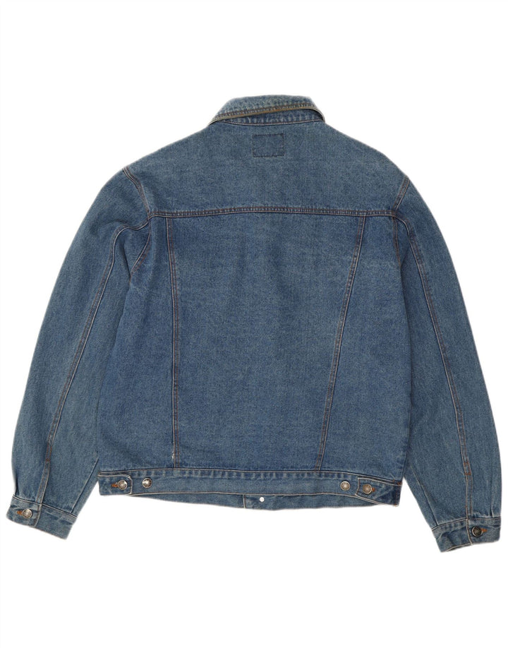 Vintage hombres chaqueta de mezclilla Reino Unido 42 XL algodón azul clásico