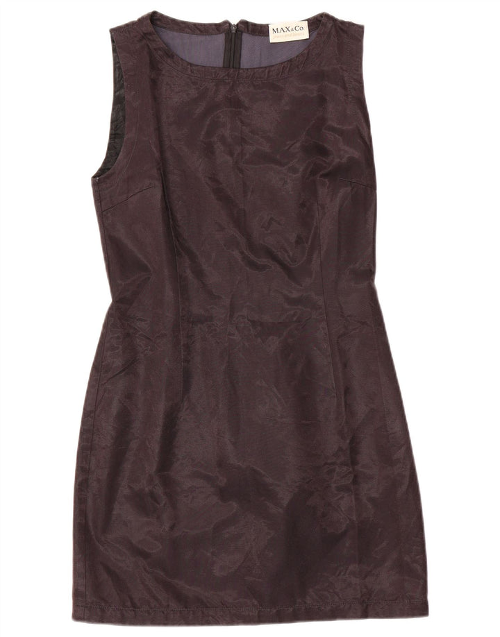 Max & Co. Vestido tubo sin mangas para mujer UK 42 Algodón negro mediano