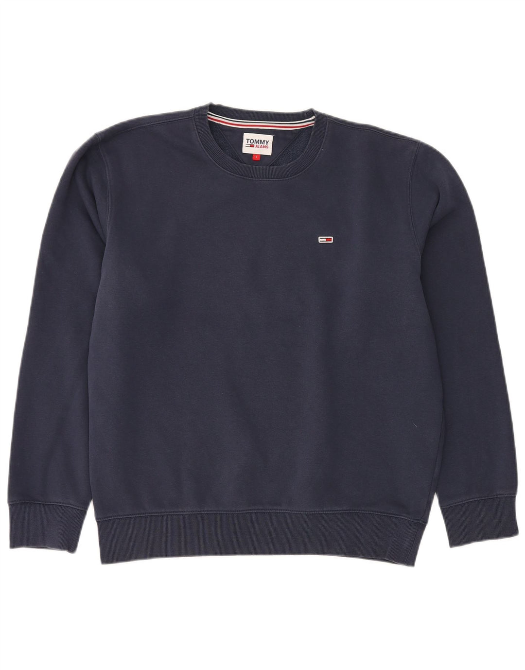 TOMMY HILFIGER Sudadera para hombre Jumper Large Azul marino Algodón