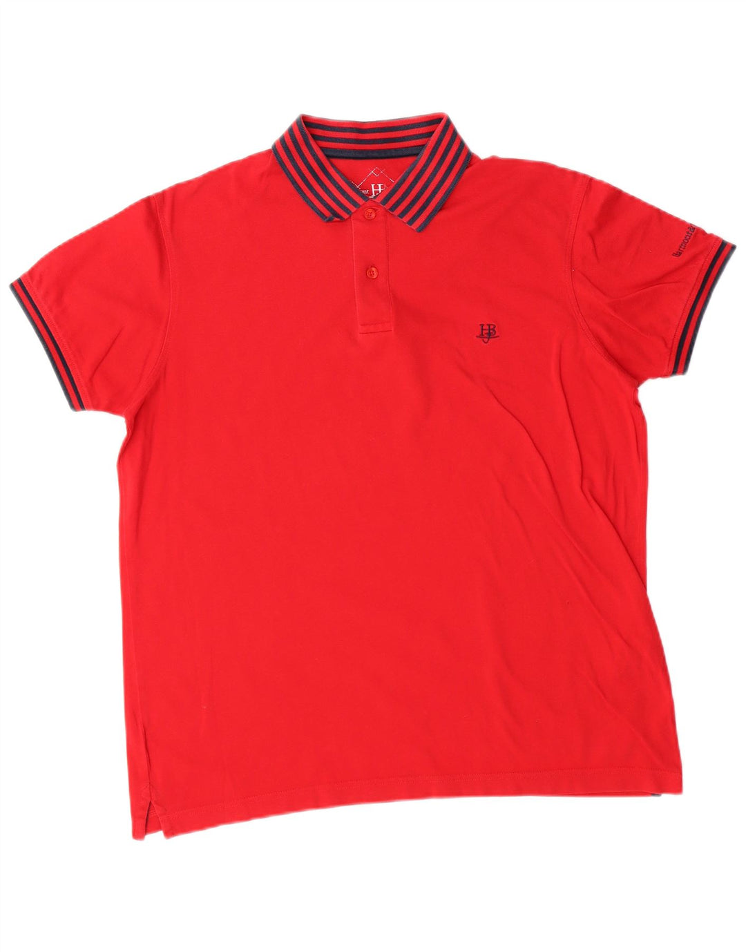 Harmont & Blaine Polo para hombre grande de algodón rojo