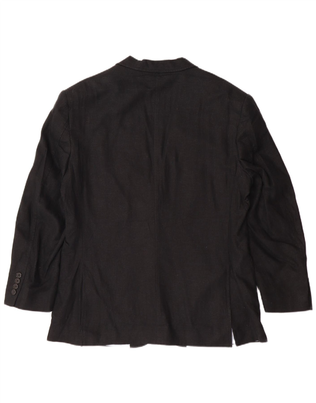 MARKS & SPENCER Chaqueta tipo blazer de 2 botones para hombre UK 40 Grande Lino negro