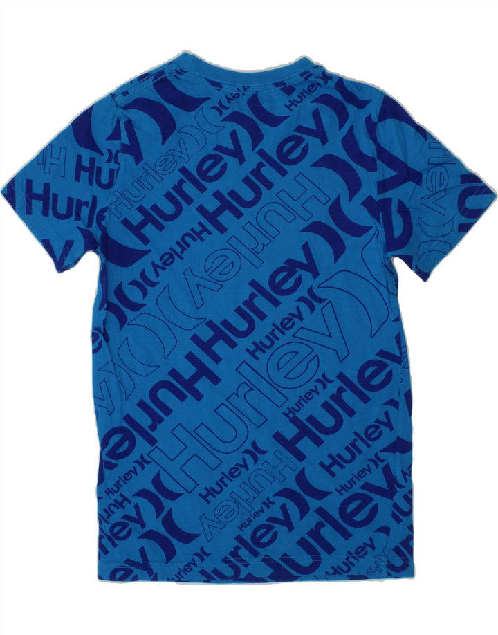 HURLEY Boys Graphic T-Shirt Top 6-7 Years Blue Vintage Hurley and Second-Hand Hurley from Messina Hembry 
