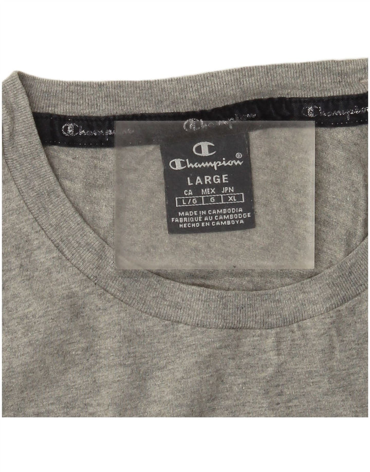 Champion Camiseta para hombre Top grande gris moteado