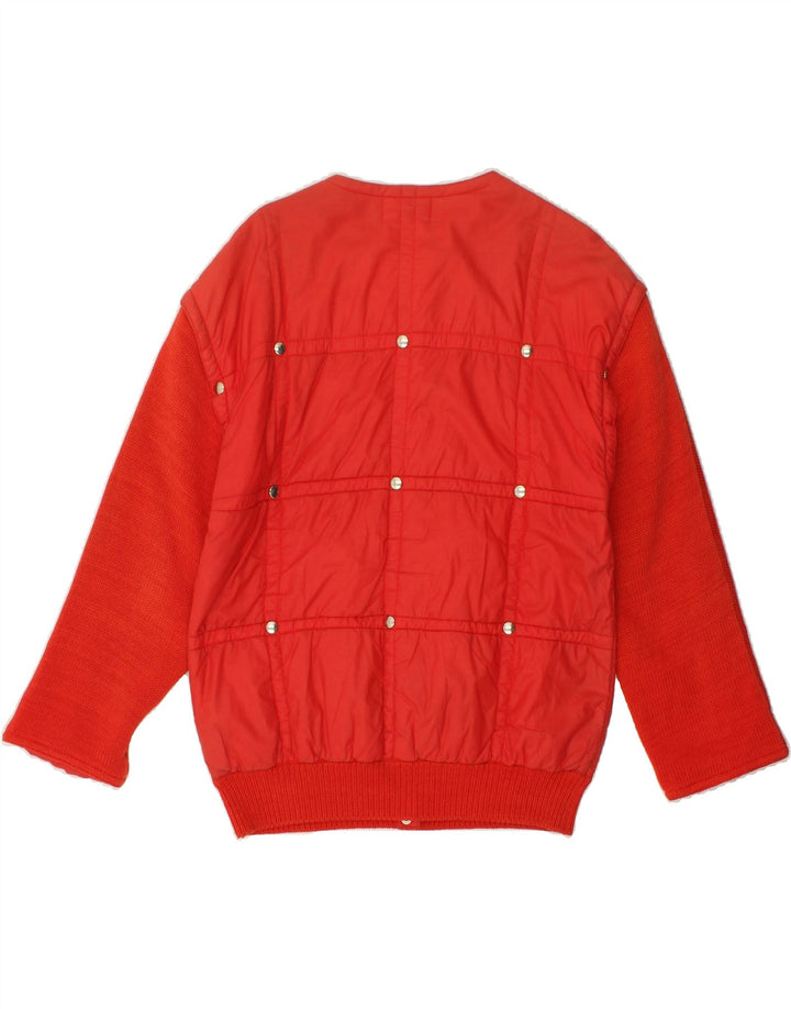 ICEBERG Womens Bomber Jacket IT 44 Medium Red Cotton Vintage Iceberg and Second-Hand Iceberg from Messina Hembry 