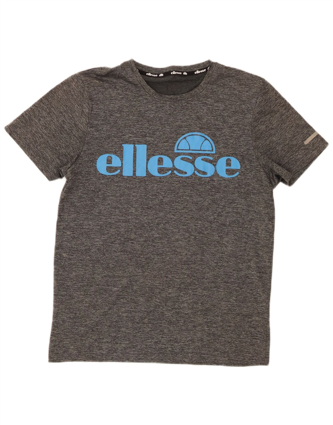 Ellesse Camiseta gráfica para mujer Top UK 44 Poliéster gris medio