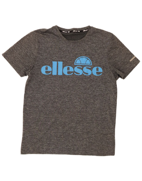 Ellesse Camiseta gráfica para mujer Top UK 44 Poliéster gris medio
