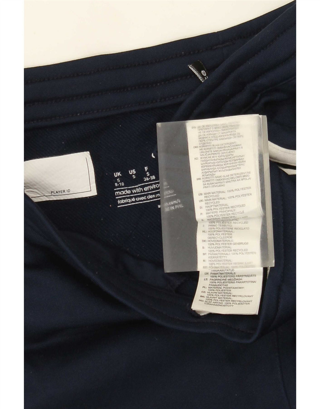Adidas Pantalones de chándal gráficos para mujer UK 8/10 Small Azul marino Poliéster
