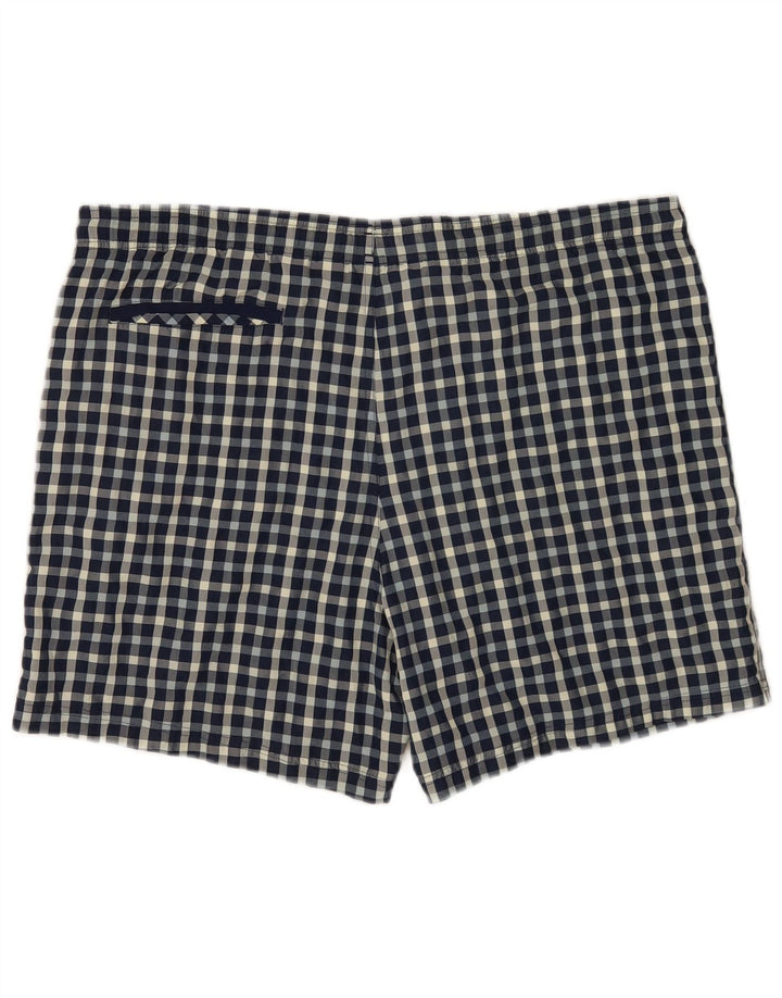 Adidas Hombre Regular Bañador Corto Grande Azul Cuadros Poliéster
