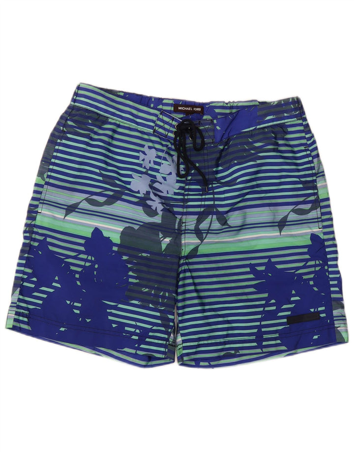 Michael Kors Hombre Bañador Shorts Grande Azul Floral Poliéster