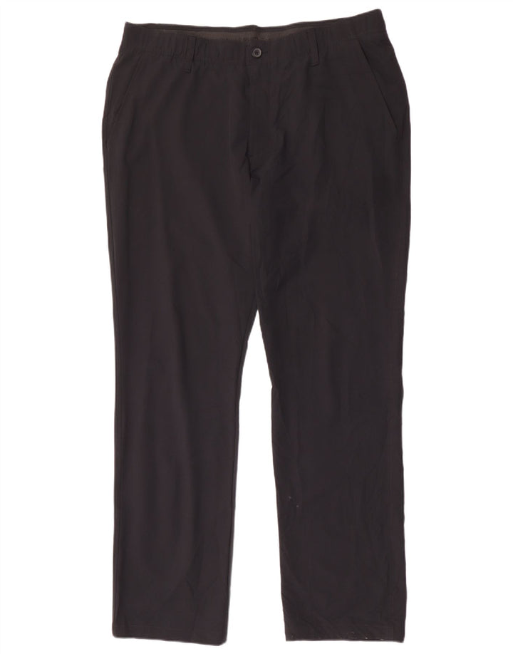 UNDER ARMOUR Pantalón chino recto para hombre W38 L32 Poliéster negro