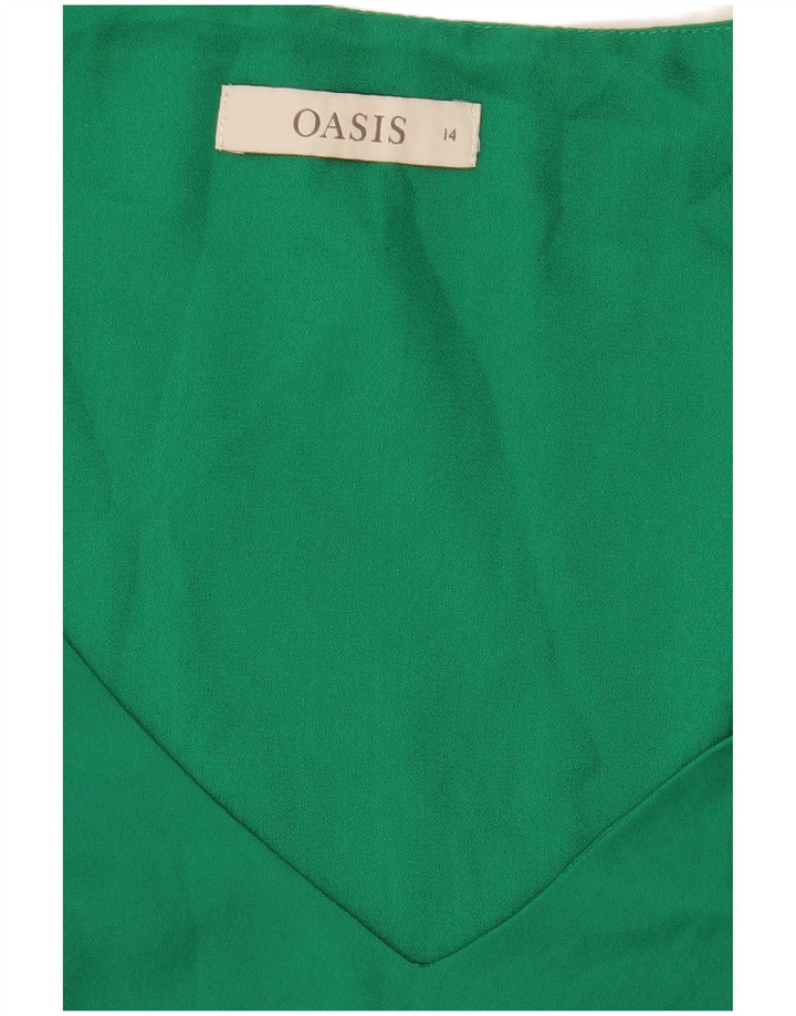 Blusa sin mangas Oasis para mujer UK 44 Verde medio
