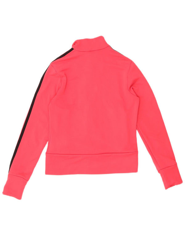ADIDAS Chaqueta de chándal para mujer UK 12 Poliéster rosa medio