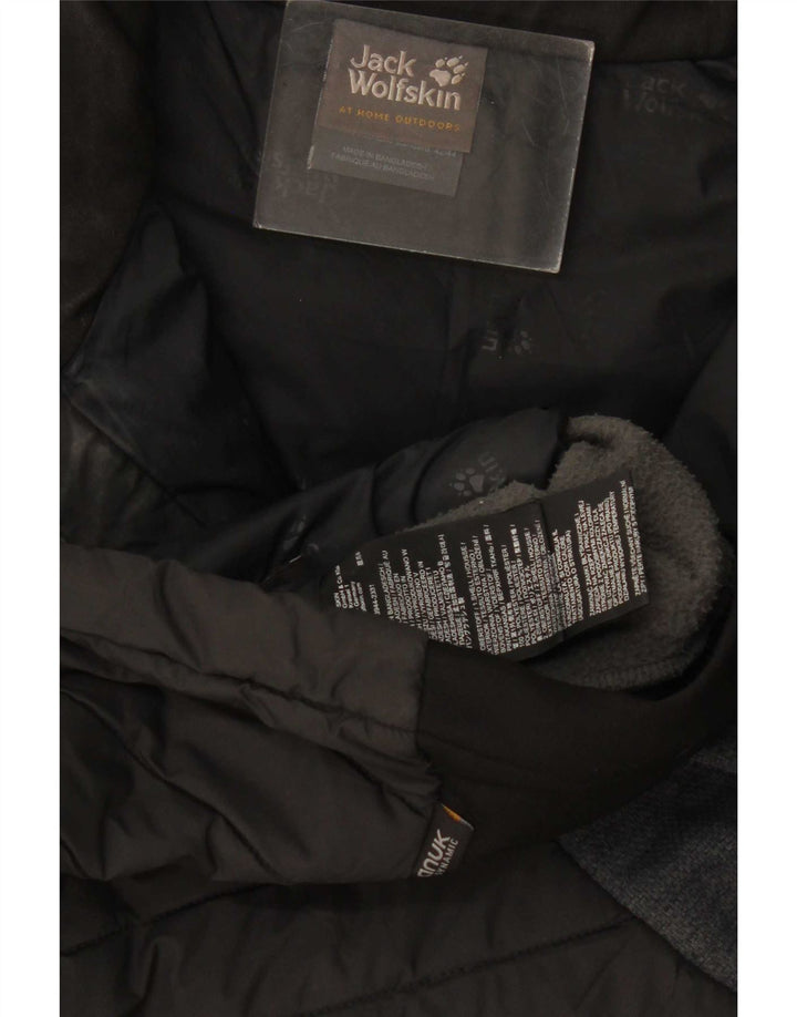 Jack Wolfskin Chaqueta acolchada para mujer UK 46 Grande Poliéster color negro