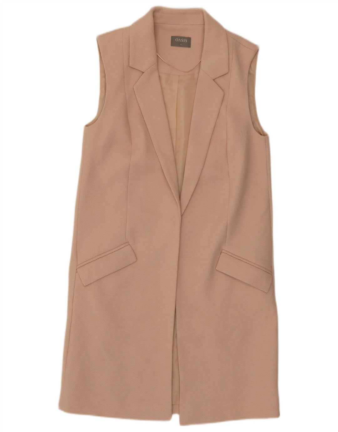 Chaleco largo Oasis para mujer UK 8 Small Poliéster rosa