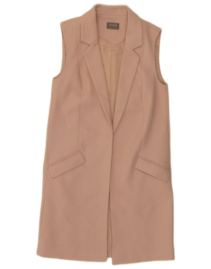 Chaleco largo Oasis para mujer UK 8 Small Poliéster rosa