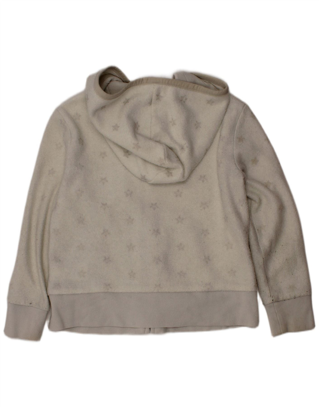 GAP Chaqueta polar con capucha para niñas 6-7 años Pequeña Poliéster blanco