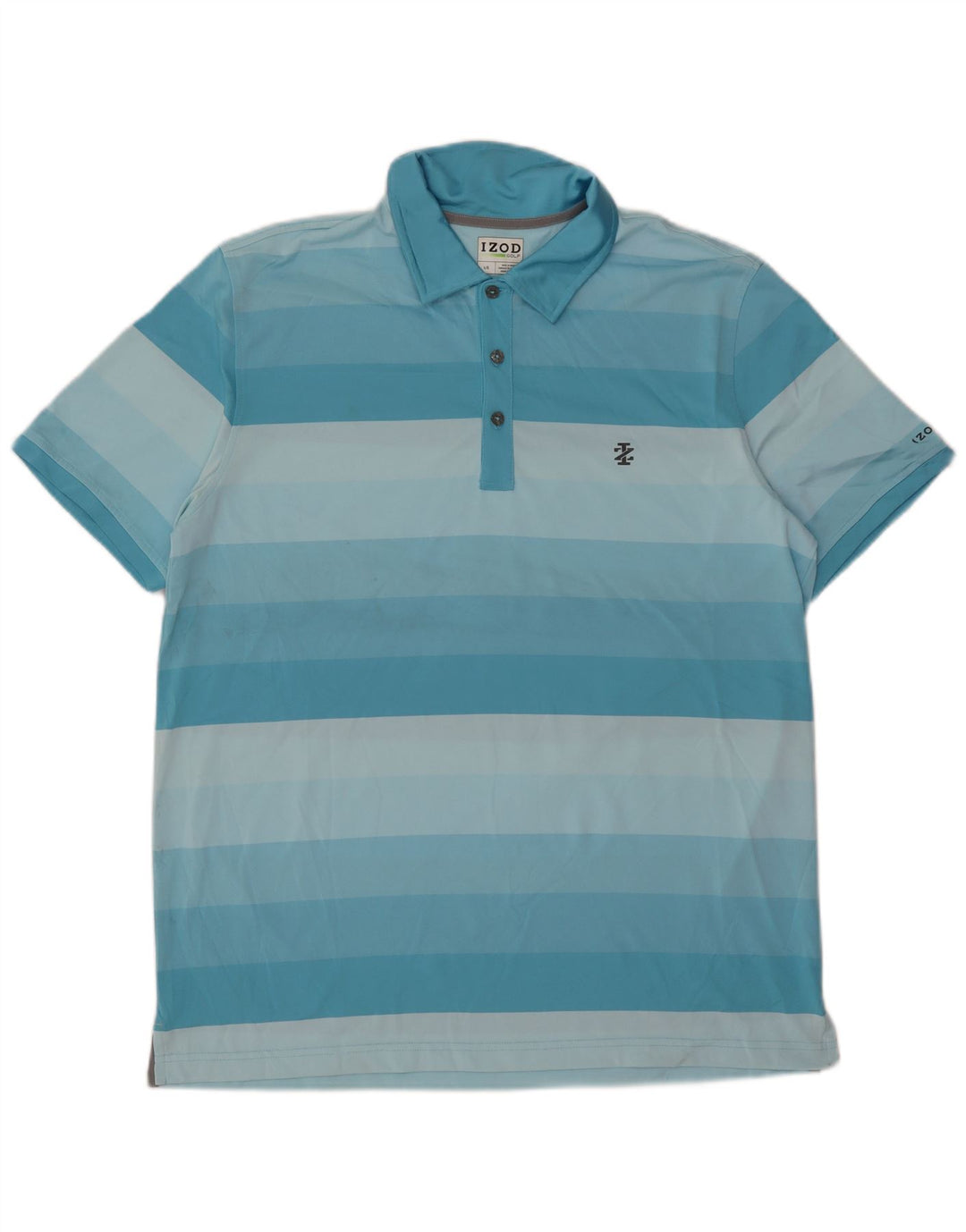 Polo Izod Hombre Poliéster Rayas Azul Grande