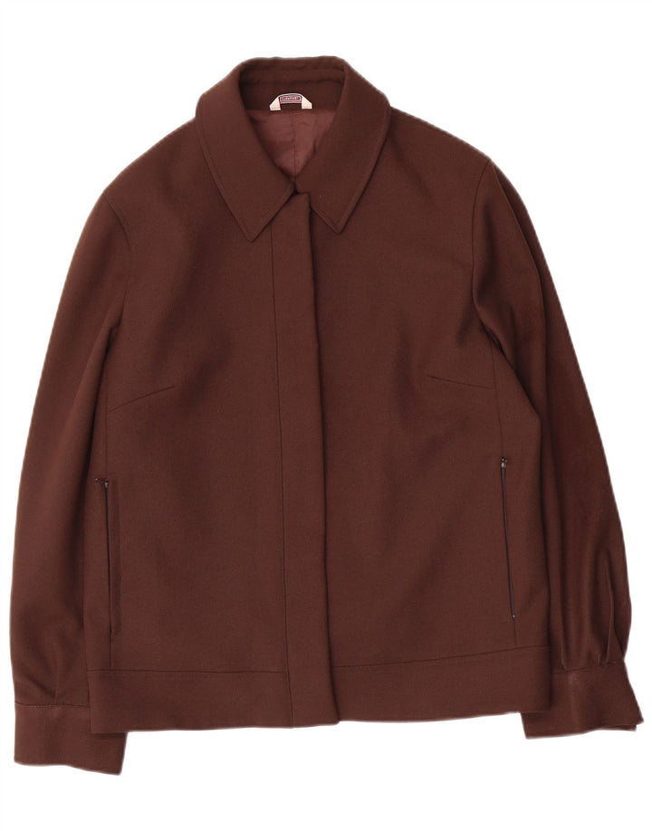 Chaqueta Bomber Mujer Stefanel IT 44 Poliéster Marrón Medio