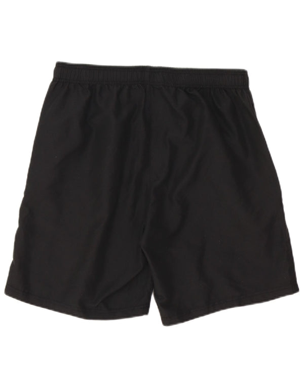 Kappa Mens Graphic Sport Shorts Grande Poliéster Negro