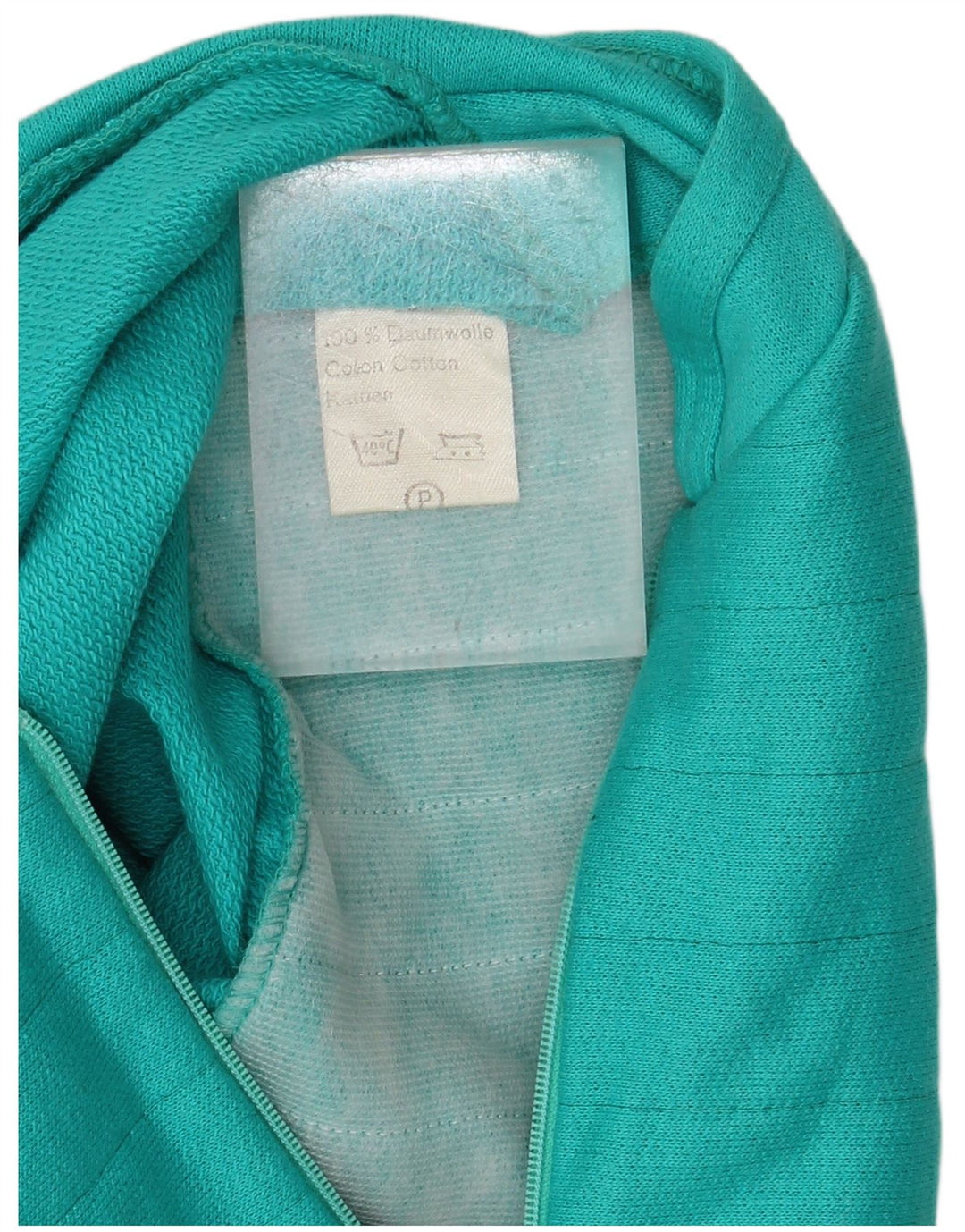 GLOBE TROTTER Sudadera con cuello y cremallera para mujer UK 40 Algodón azul medio
