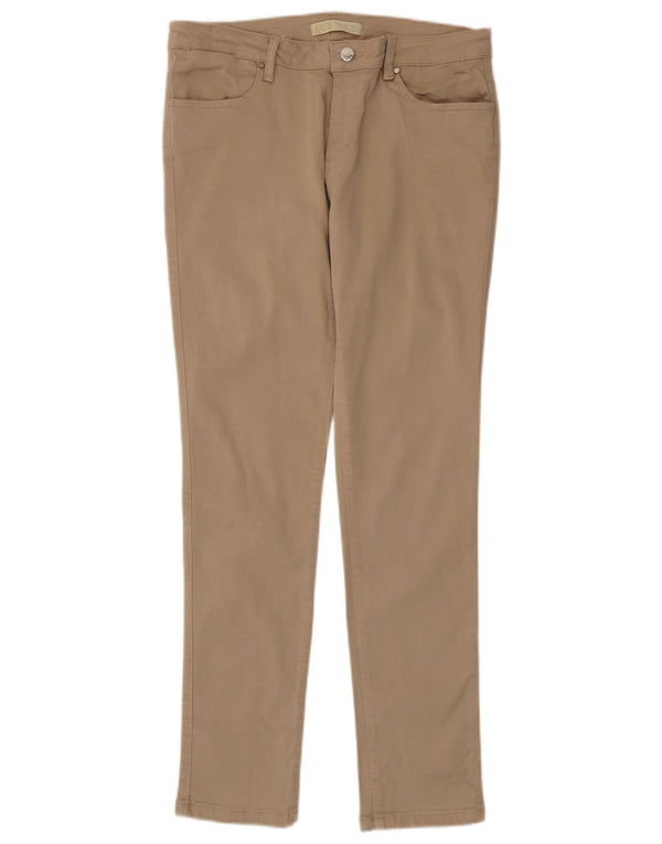 Zara Mujer Vaqueros Slim EU 44 XL W34 L30 Beige