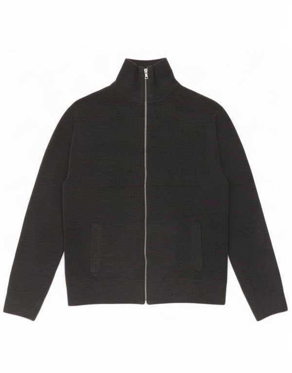 Marks & Spencer Suéter tipo cárdigan para hombre Poliéster gris grande