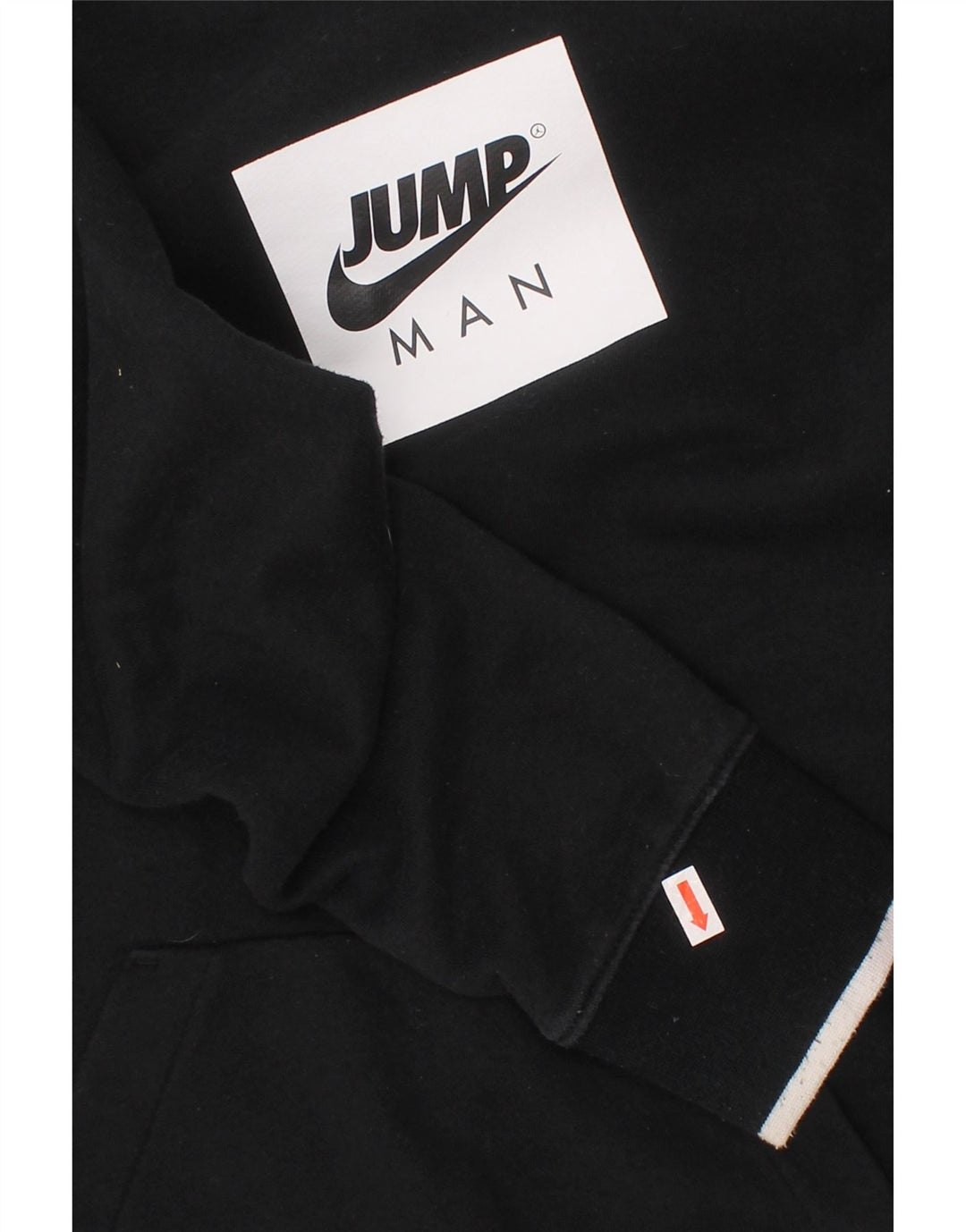 JORDAN Sudadera con capucha estampada para niños 12-13 años Grande Algodón negro